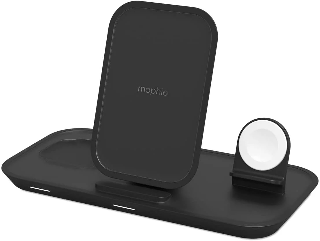 شارژر وایرلس ۳ کاره ی موفی Mophie 3-in-1 Wireless Charging Stand مجموعه پارتیان