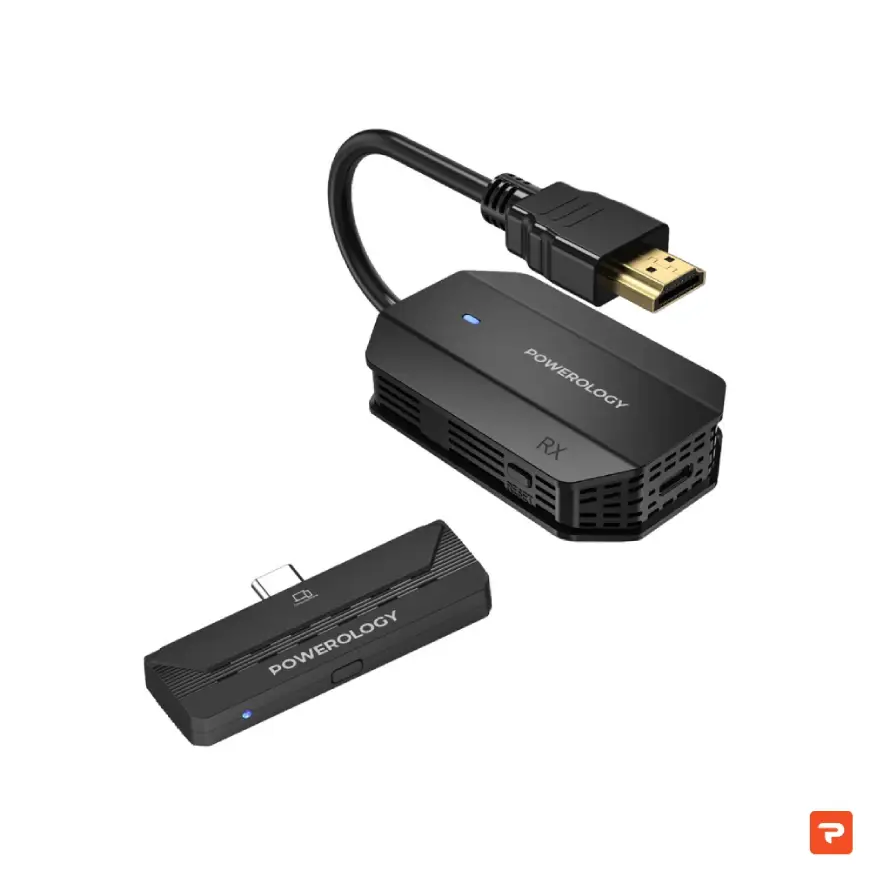 دانگل انتقال تصویر بی‌سیم HDMI به Type C پاورولوژی مدل PHDMACBK